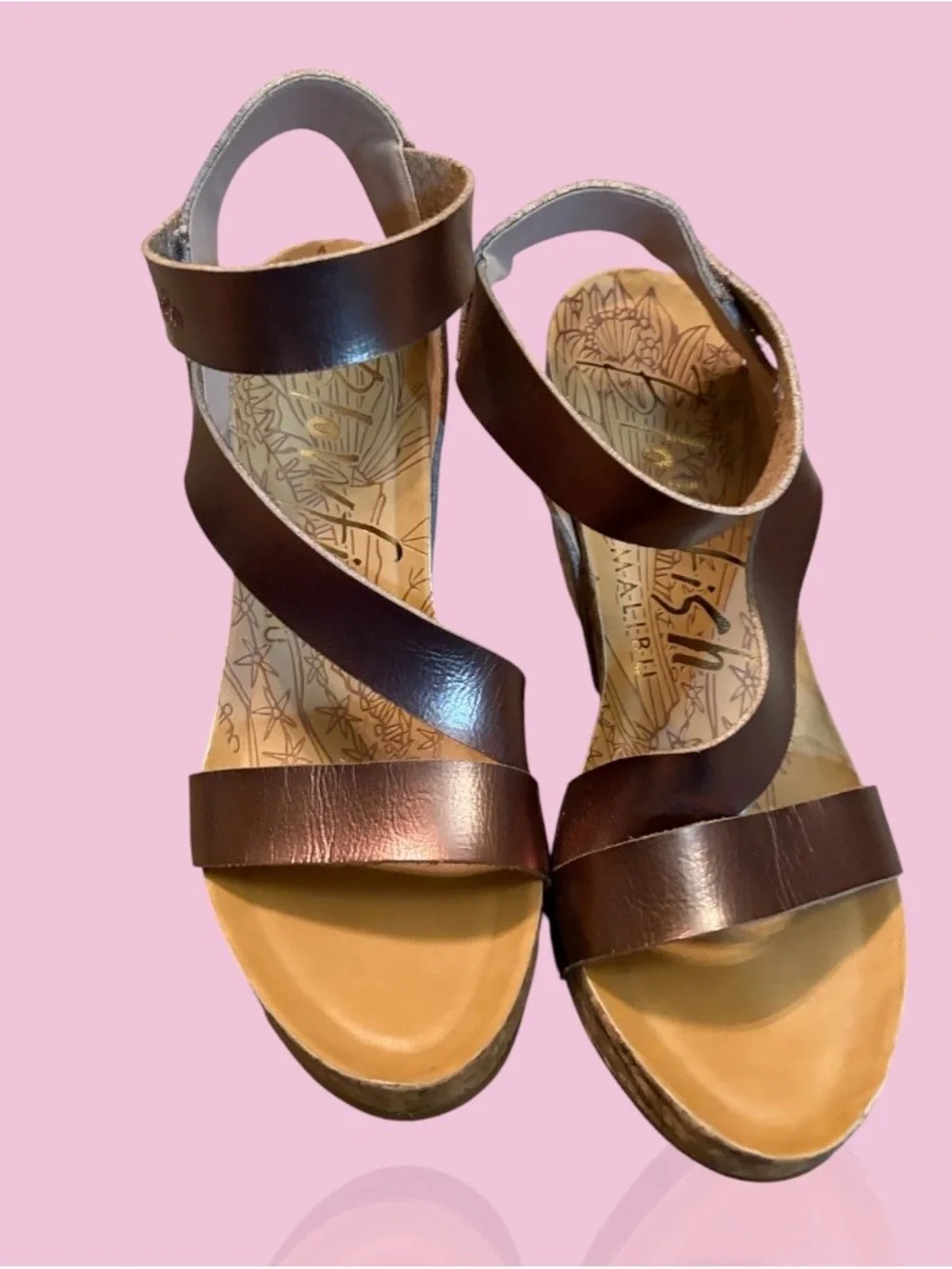 Malibu Women's Dark Brown Strappy Sandals